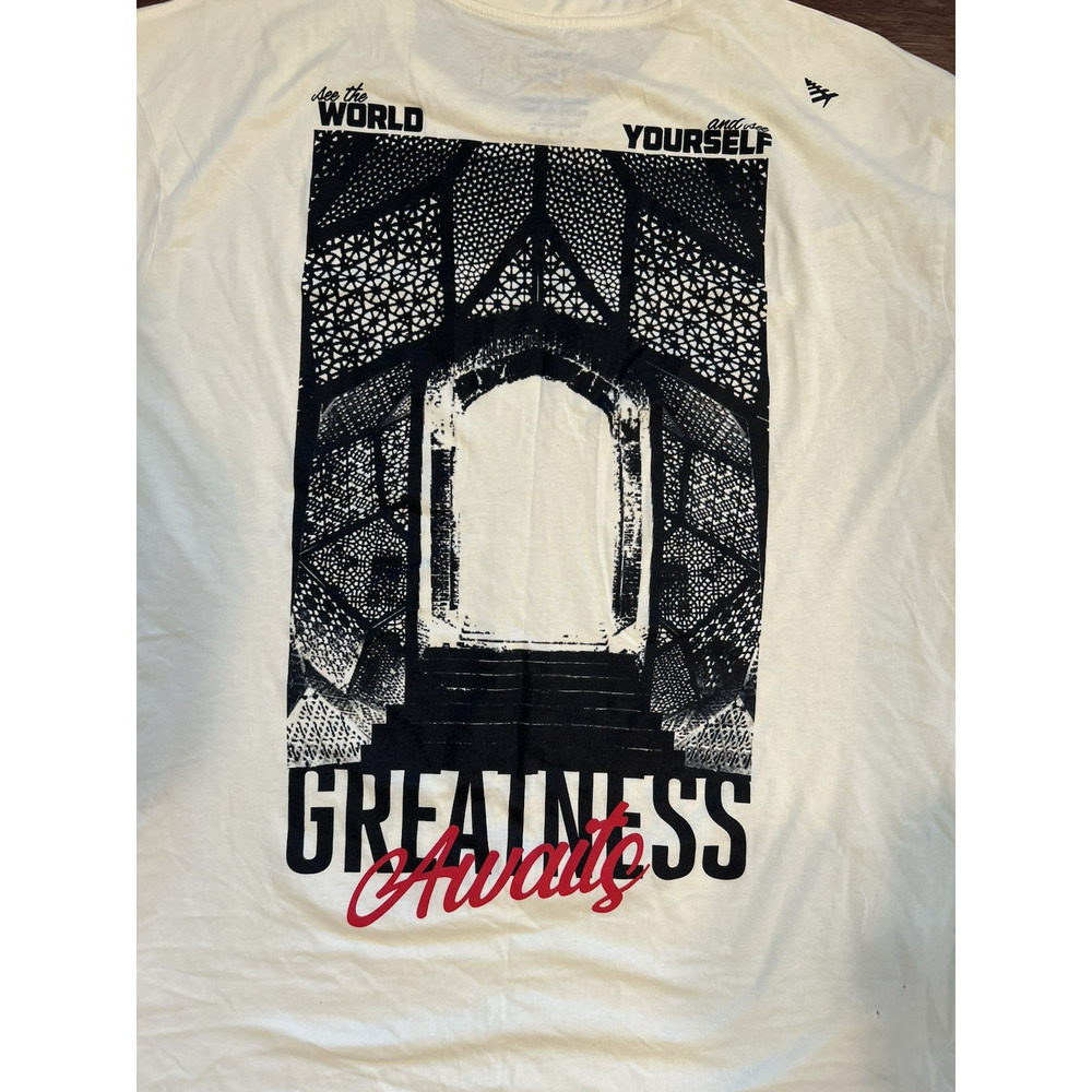 Paper Planes American Flag Beige T-Shirt Tee Size 2XL Greatness Graphic Tee - Picture 9 of 10